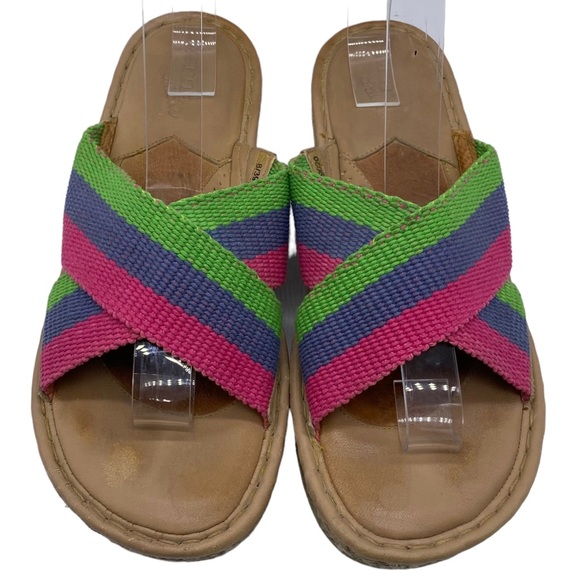 Born Sandals Drilles Espadrille Slide Sandal Cushioned Comfort Size 8 - Picture 5 of 14